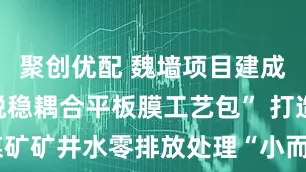 聚创优配 魏墙项目建成投产！“脱稳耦合平板膜工艺包” 打造煤矿矿井水零排放处理“小而强”的项目标杆