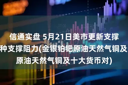 信通实盘 5月21日美市更新支撑阻力：18品种支撑阻力(金银铂钯原油天然气铜及十大货币对)